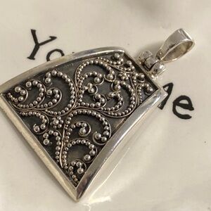 Filigree Sterling Sterling Pendant